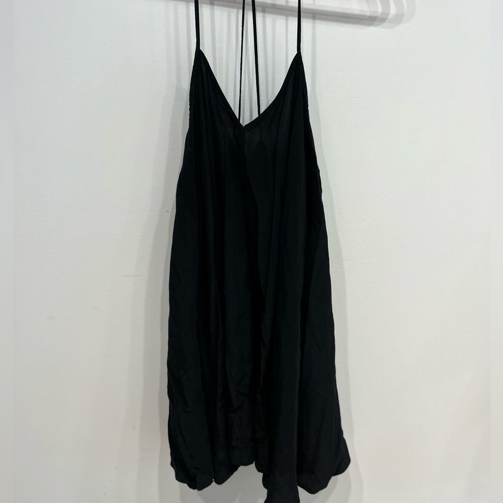 ASOS Black Flowy Mini Dress